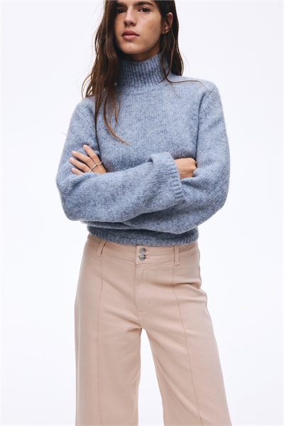 Широкие джинсы с высокой лодыжкой 1302277006