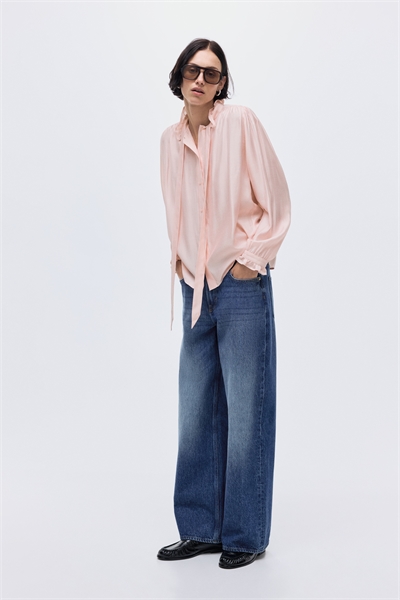 Блузка с воротником-бантом 1305262004