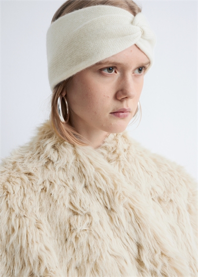 Повязка на голову из кашемира с закрученным узлом 1195081003