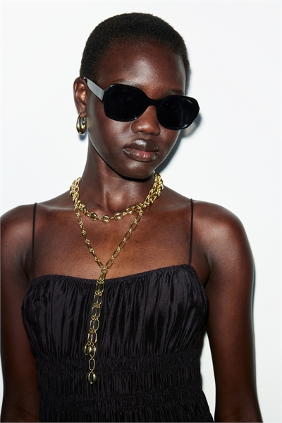 Смелые солнцезащитные очки в круглой оправе 1266189002