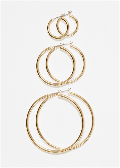 Набор серег-обручей 1304803001