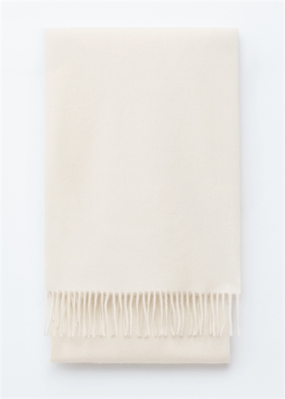 Шарф-одеяло из шерсти с бахромой 1095302010