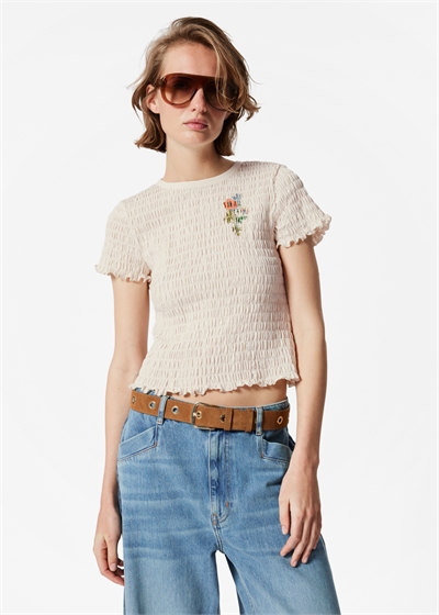 Футболка с надписью Smocked T-Shirt 1273232001