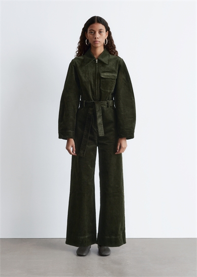 Вельветовый комбинезон с поясом 1303670002