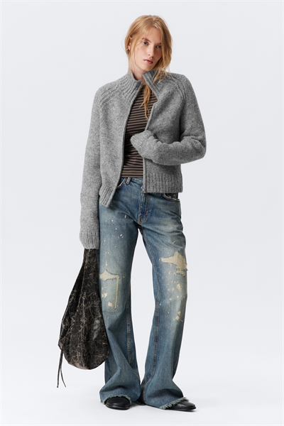 Кардиган на молнии из мягкого трикотажа 1303834005