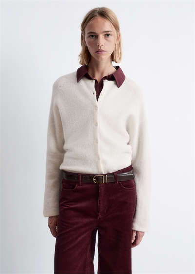 Вязаный кардиган из смеси альпаки 1195465025