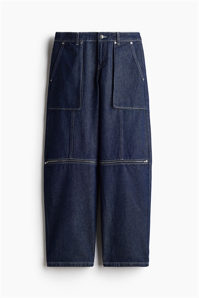 Джинсы-карго с заниженной талией 1237439002