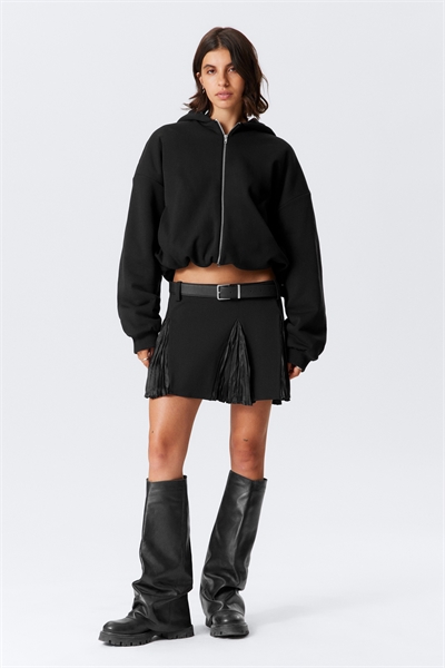 Мини-юбка с плиссированными вставками 1294069001