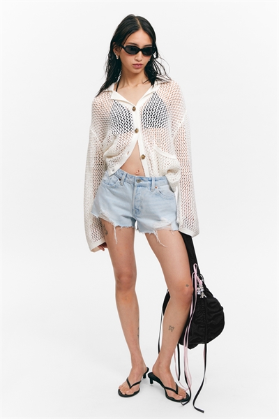 Кардиган открытой вязки на пуговицах 1274161001