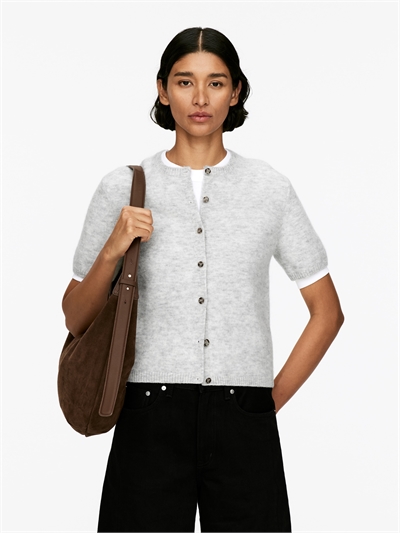 Кардиган из смеси шерсти и альпаки 1275114006