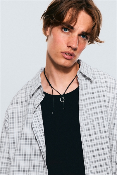 Клетчатая рубашка оверсайз 1237350004