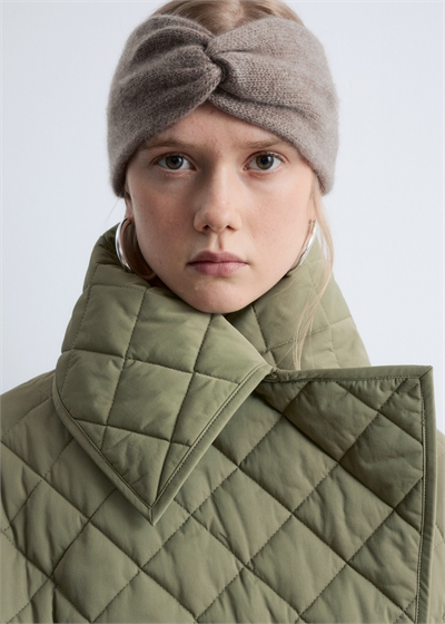 Повязка на голову из кашемира с закрученным узлом 1195081002