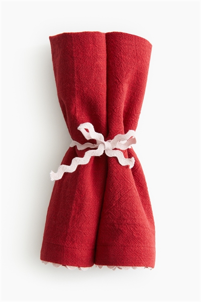 Салфетки с гребешковыми краями в упаковке из 2 штук 1283254003