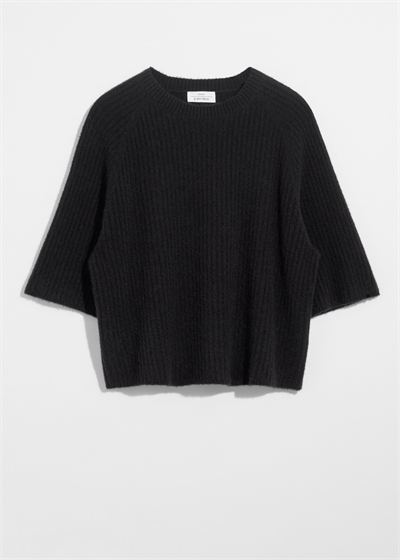 Трикотажный топ из смеси альпаки и мериносовой шерсти 1217076008