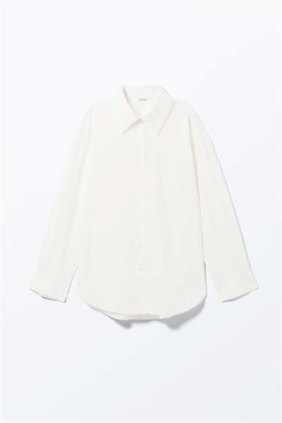 Рубашка из поплина с длинными рукавами в стиле оверсайз 1274236001