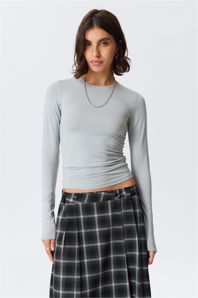 Облегающий топ с длинными рукавами из лиоцелла 1301849003