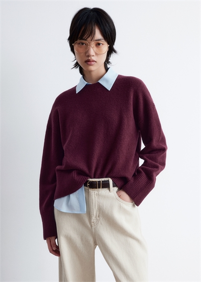 Джемпер из расслабленного трикотажа 1089897041