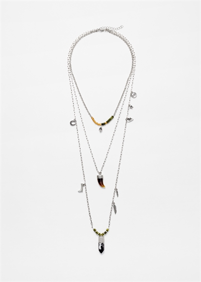 Ожерелье с многослойными подвесками 1286486001