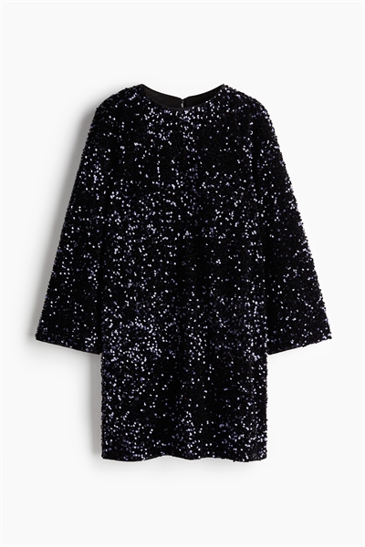 Платье А-линии с блестками 1252066004