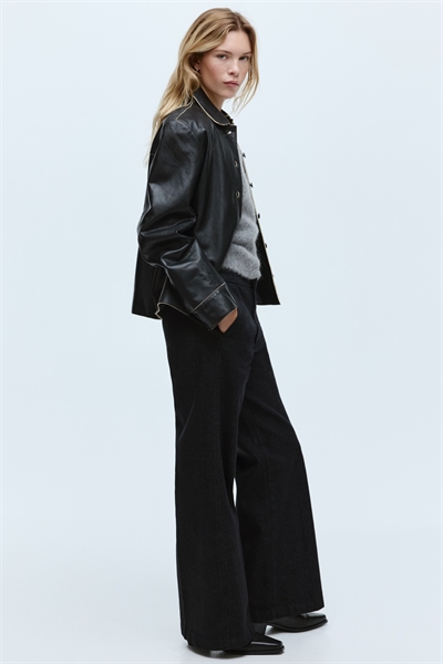 Расклешенные высокие джинсы 1301148006