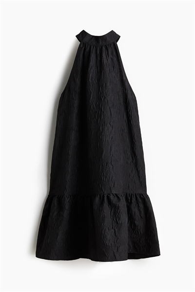 Платье с бантом на спине из жаккардового переплетения 1256961001