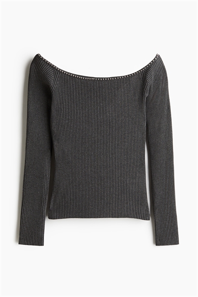 Топ с декором из бисера на плечах 1251023004