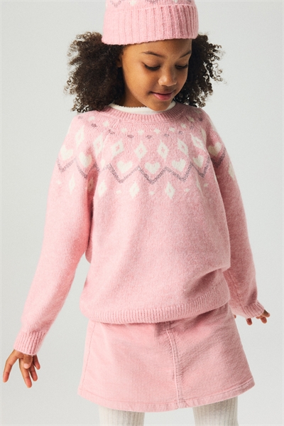 Джемпер из жаккардовой вязки 1305219006