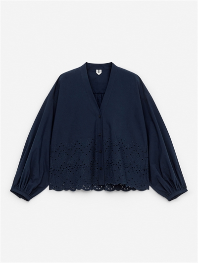 Блузка с рисунком Broderie Anglaise 1281973002