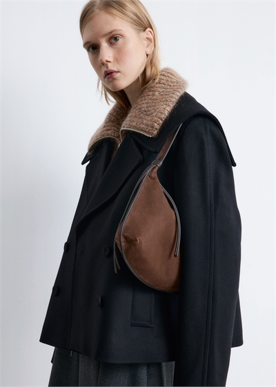 Сумка через плечо из замши с бахромой 1288912001