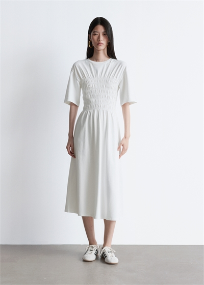 Платье-миди с вышивкой 1263960001