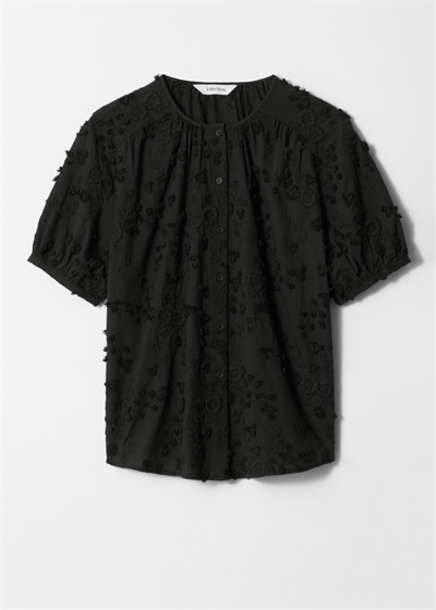 Блузка с пышными рукавами в стиле оверсайз 1158979011