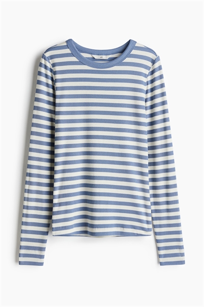 Топ из ребристого джерси 1203084021