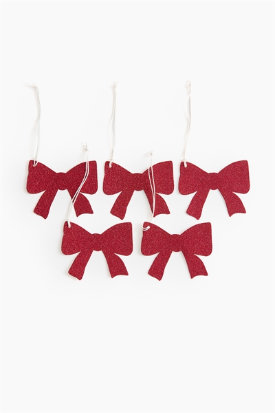 Подарочные бирки в форме банта в упаковке 5 штук 1295952001