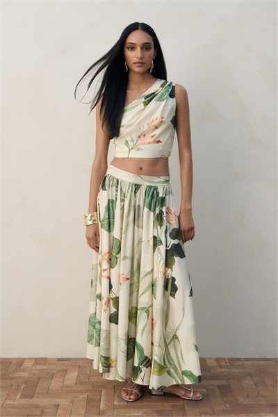 Круглая юбка макси 1300529001