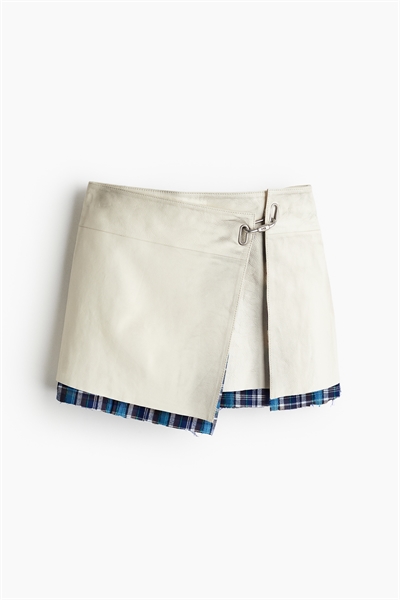 Кожаная мини-юбка 1252823001