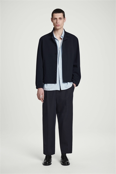 Кофта из хлопкового джерси интерлок с воротником 1273212001