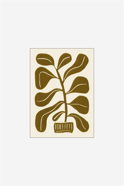 Алиса Галицына - Линогравюра "Комнатное растение" #2 1219227001