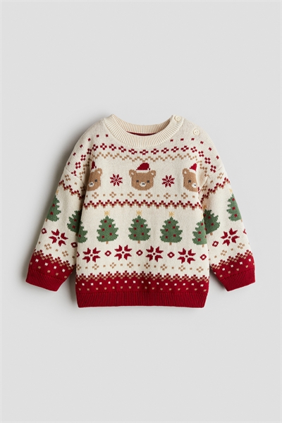 Джемпер из жаккардовой вязки 1305380001