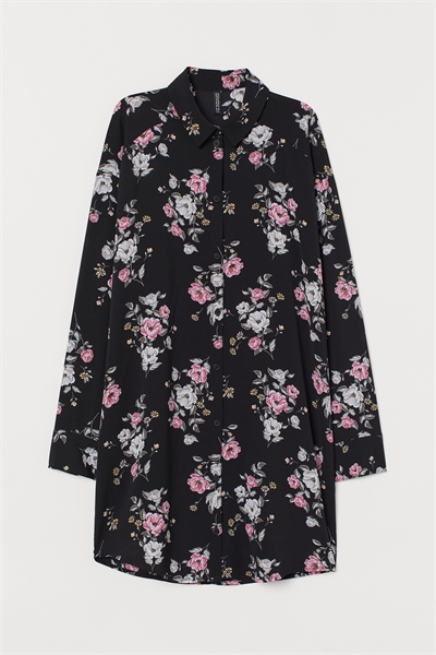 Платье-блузка с узором 0777273005