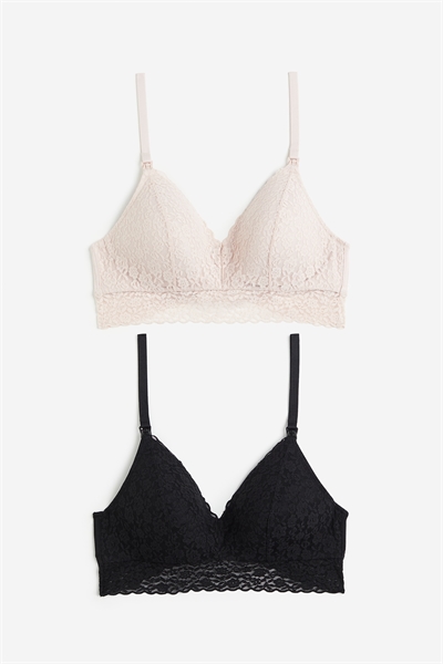 Бюстгальтеры для кормящих матерей с мягкими подушечками MAMA 2 шт. 1074171005