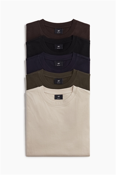 Футболки Regular Fit, 5 штук 1216851022