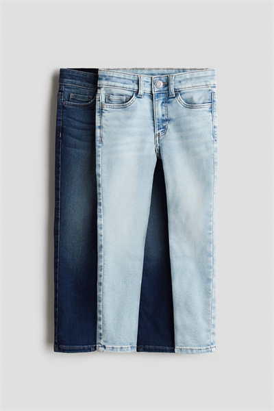 Джинсы-скинни из супермягкого материала в упаковке по 2 штуки 1233495004