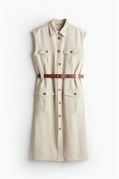 Платье-карго с поясом 1236835001