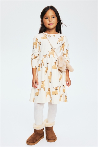 Хлопковое платье с принтом 1245392025