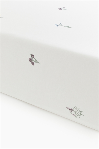 Приталенная простыня из хлопка с узором 1248894001