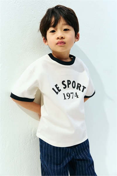 Футболка из хлопкового трикотажа 1281674001