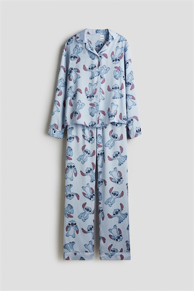 Пижама из набивного сатина 1288177002