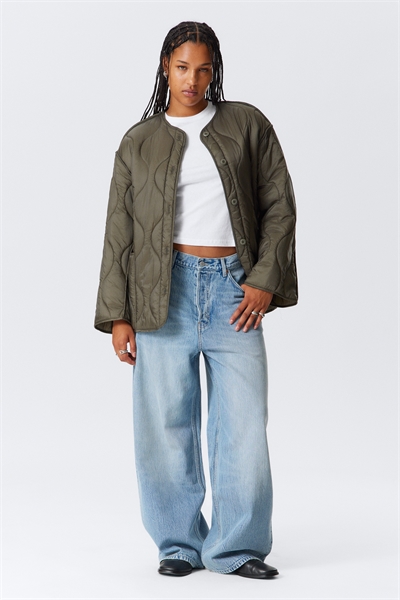 Стеганая куртка оверсайз 1294168002