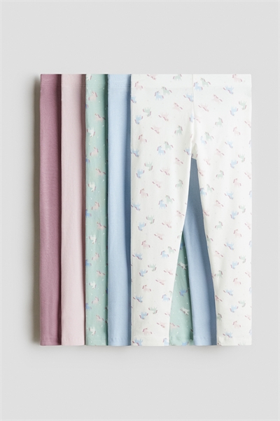 Хлопковые леггинсы в упаковке из 5 штук 1297244004