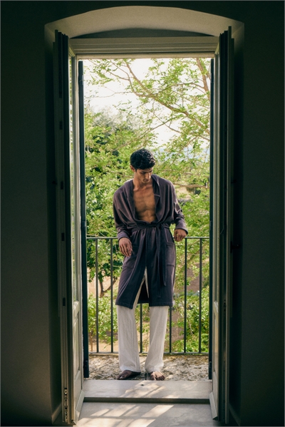 Велюровый халат 1297329001